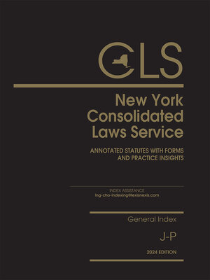 cover image of New York Consolidated Laws Service